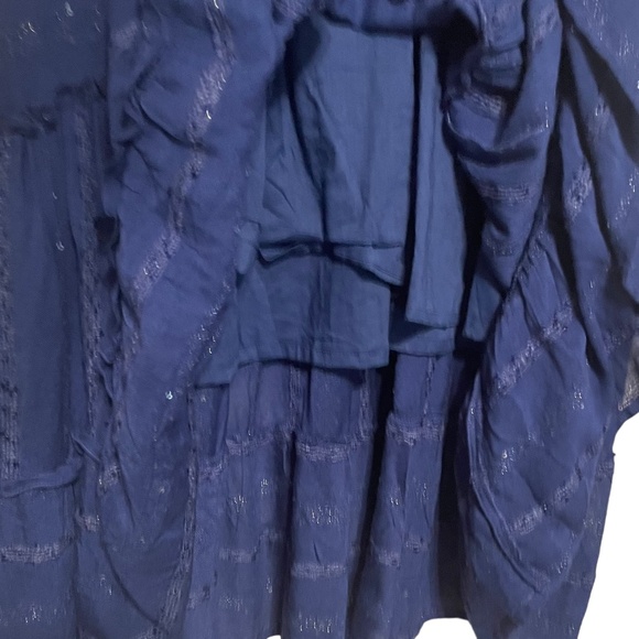 Soft Surroundings NWT Kara Shimmer Cotton Maxi Dress Size M - Picture 8 of 9